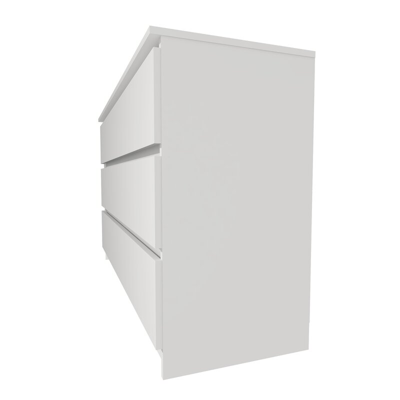 Comoda MP6 6S, 130x44x80cm, Alb